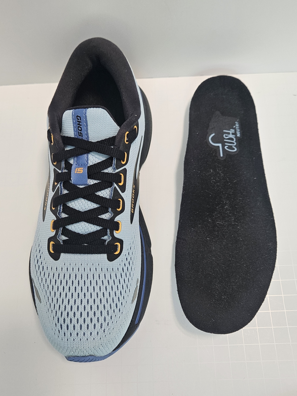Brooks Ghost 15 Women's Running Shoes Size 7 Blue 2023 Model EUC Plantar Fasciit - Picture 6 of 14